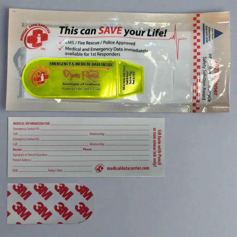 Medical Data Carrier – Essential Emergency ID for Riders & First Responders-2