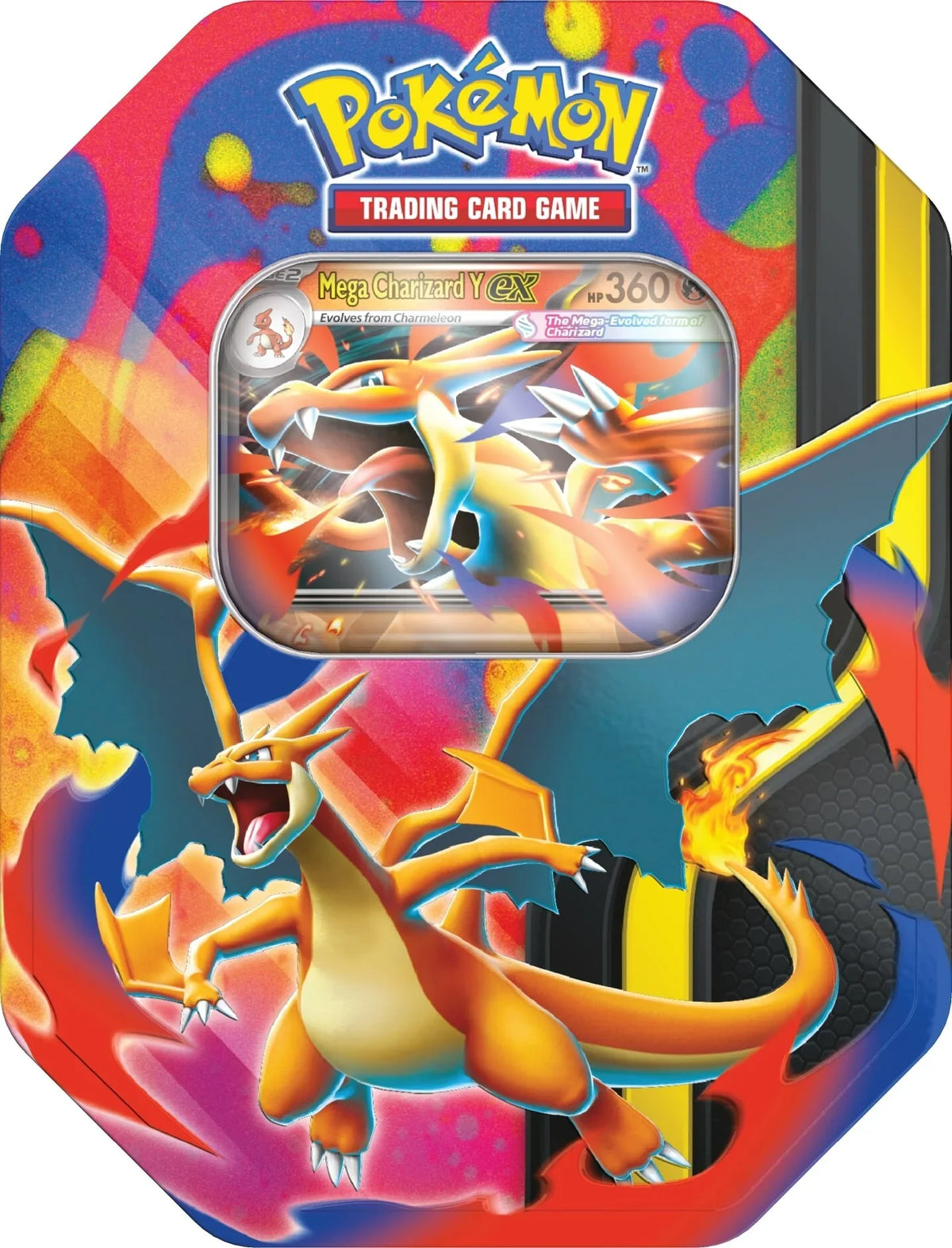 Pokémon TCG - Mega Evolution - Mega Charizard ex Tin-3