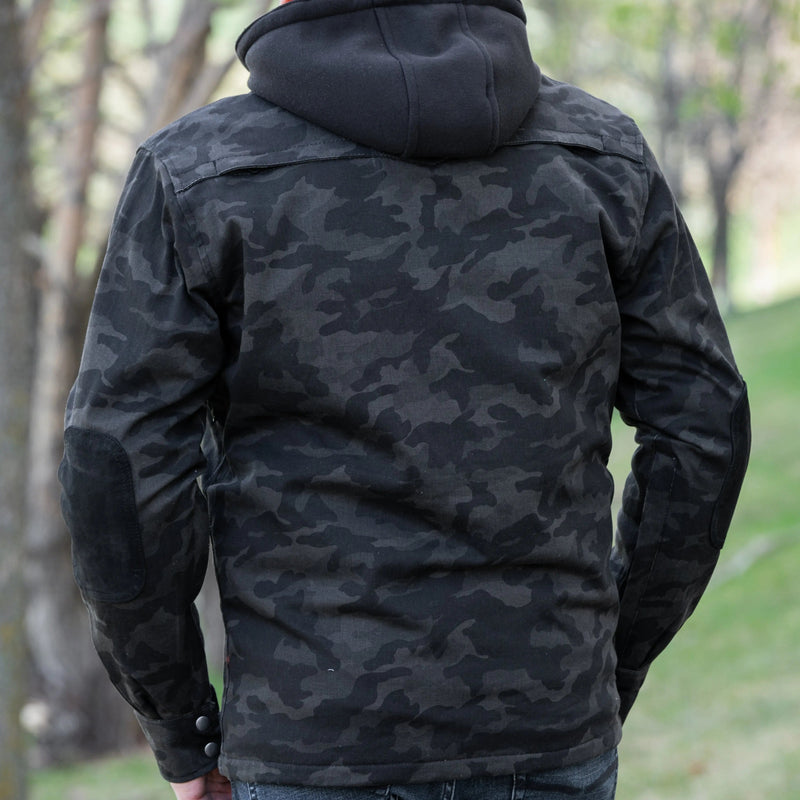 Men's Armored Biker Shirt with Extra Protection-2