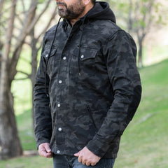 Men's Armored Biker Shirt with Extra Protection-3