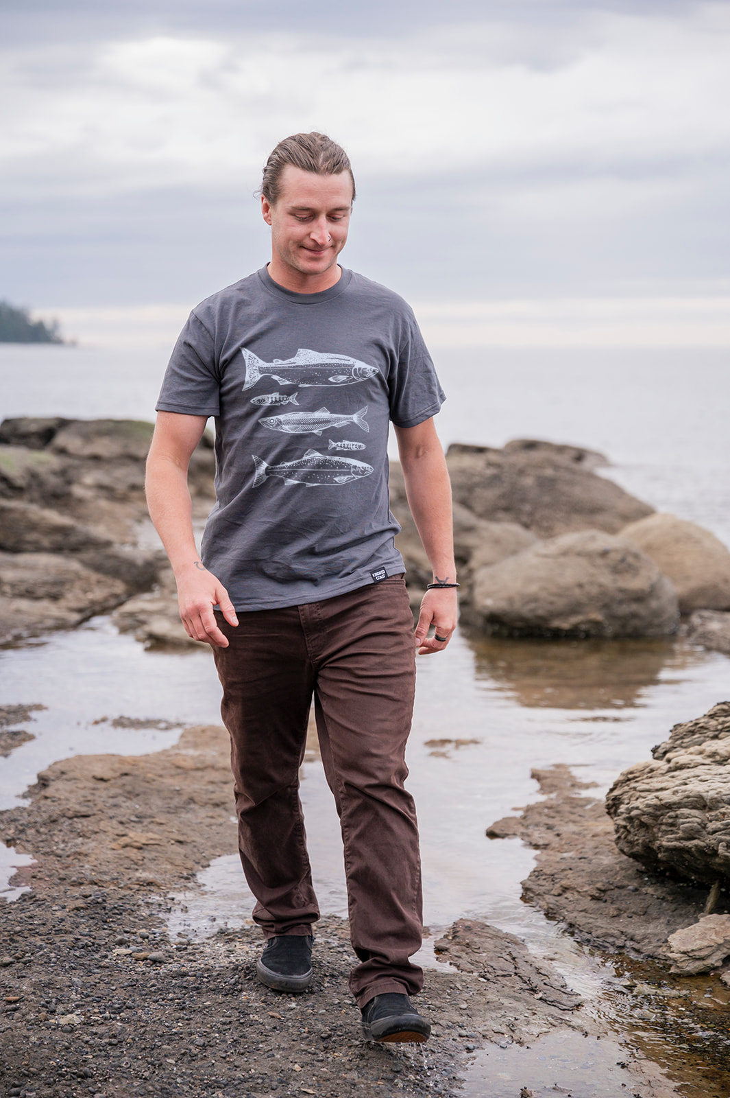SALMON- Unisex Organic Cotton Tee-3