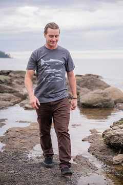 SALMON- Unisex Organic Cotton Tee-3