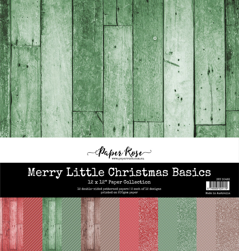 Collection de papiers 30x30 cm Merry Little Christmas Basics 30483-1