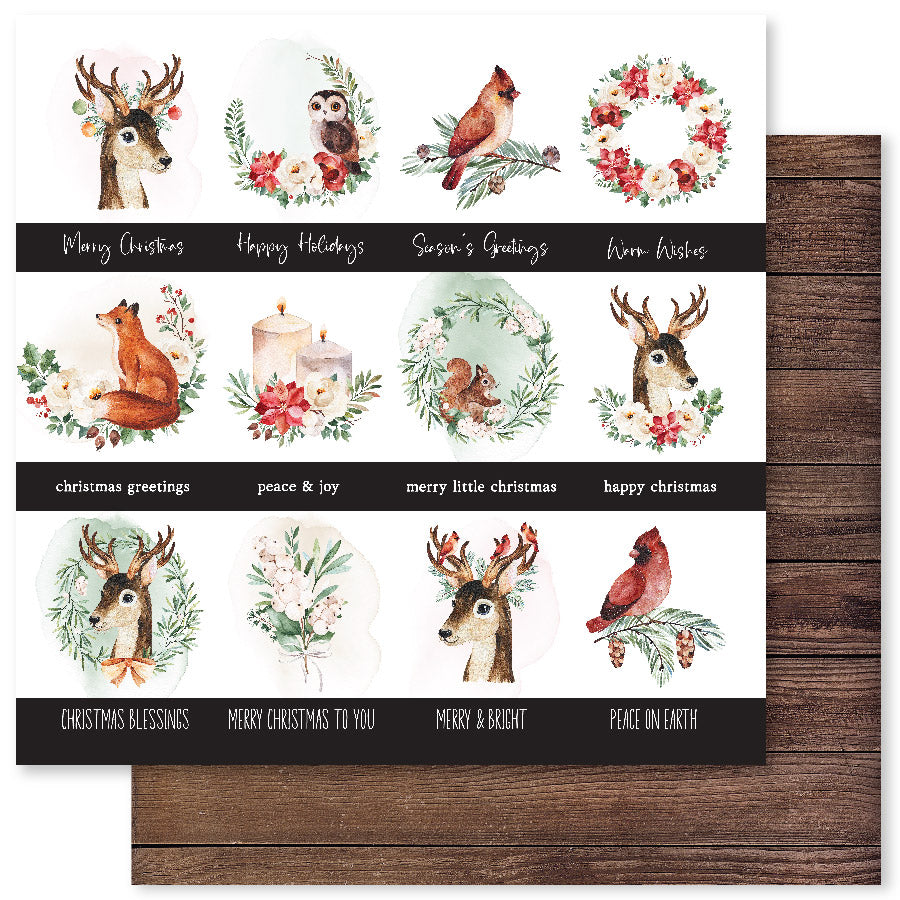 Collection de papiers "Merry Little Christmas" 30x30 cm 30459-6