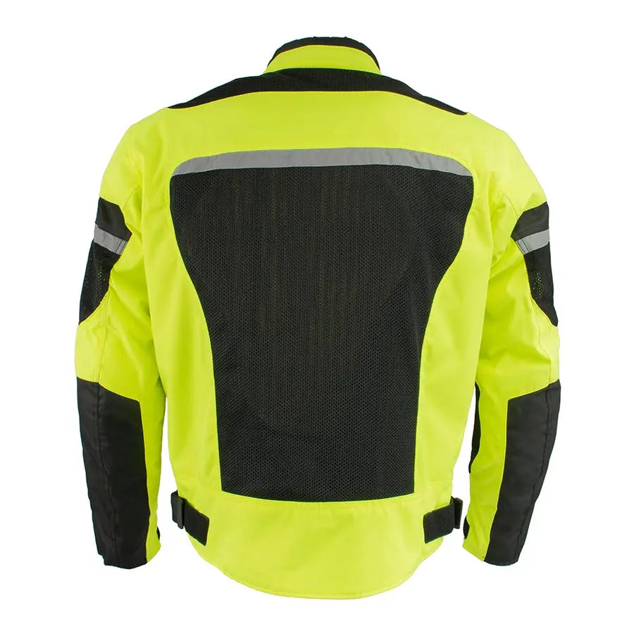 Milwaukee Leather Men's Mesh & Nylon Combo Racer Jacket-8