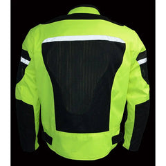 Milwaukee Leather Men's Mesh & Nylon Combo Racer Jacket-9