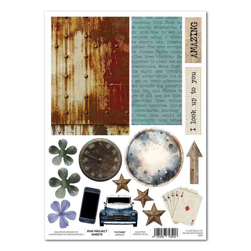 3Quarter Designs Father Figure - Mini Project Sheet-1