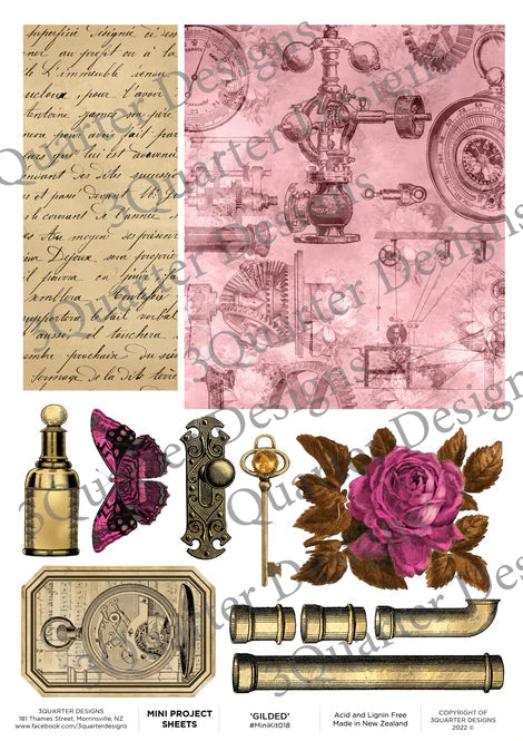 3Quarter Designs - Mini Project Sheet - Gilded Steampunk-1