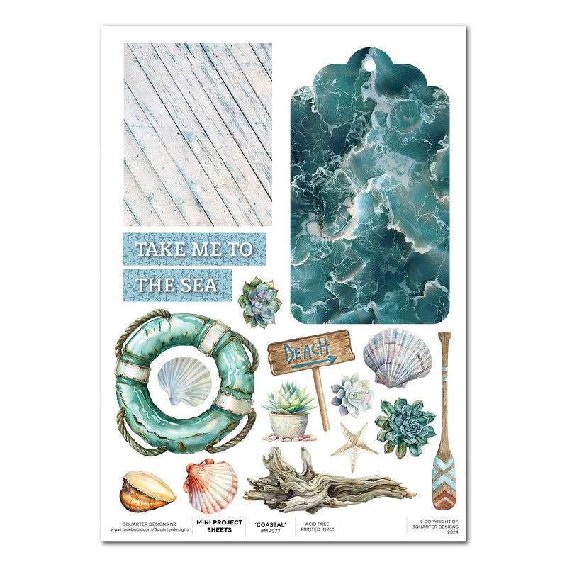 3Quarter Designs Coastal Boardwalk - Mini Project Sheet-1