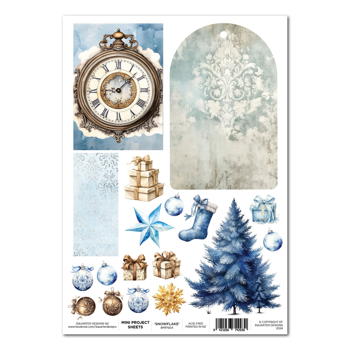 3Quarter Designs Snowflake Season - Fiche de mini-projet-1