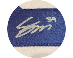 Jersey Adidas blanco de visitante de los Toronto Maple Leafs autografiado por Fraser Minten con parche del ASG 2024-2