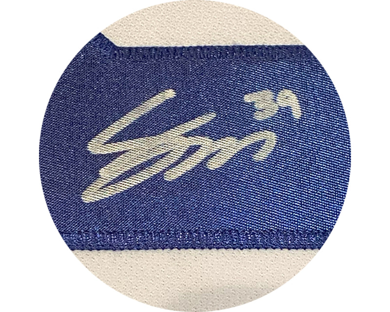 Jersey Adidas blanco de visitante de los Toronto Maple Leafs autografiado por Fraser Minten con parche del ASG 2024-2