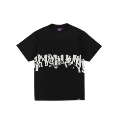 Jacker 'Mirror Maze' Garment Dyed Tee - Black-1