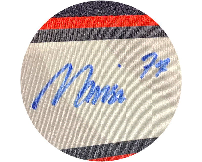 Michael Misa Autographed Saginaw Spirit Home Blue CCM Replica Jersey-2