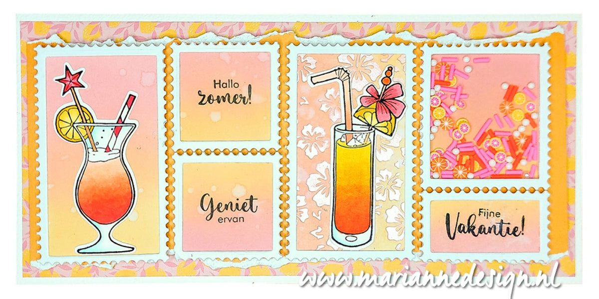 Marianne Design Papier cartonné 6x12 - Limonade fraîche-2