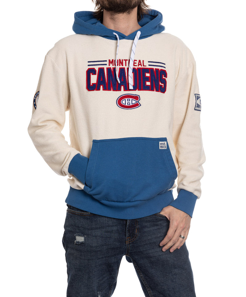 Montreal Canadiens NHL Unisex Reverse Terry Retro Premium Hoodie-1