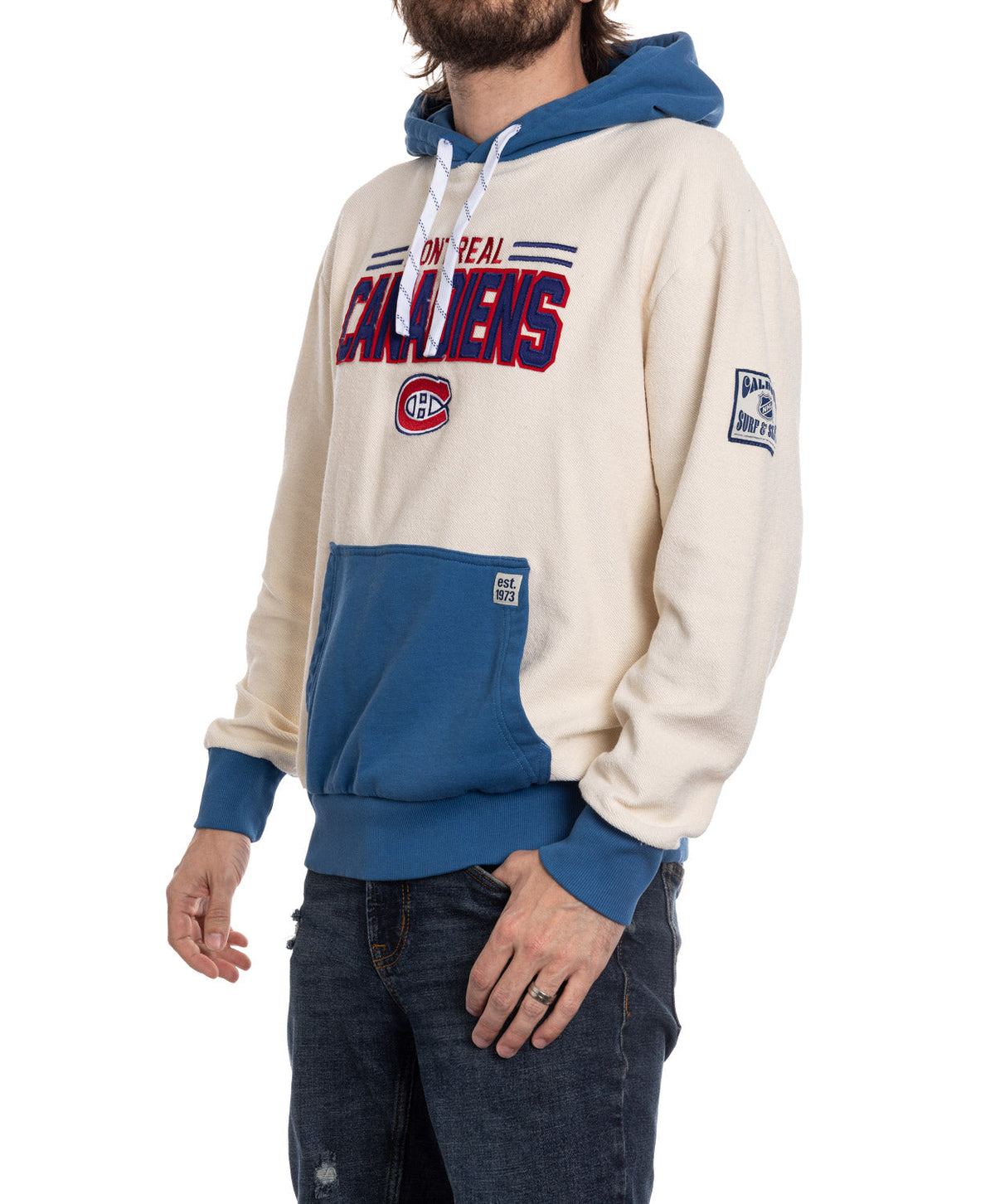 Montreal Canadiens NHL Unisex Reverse Terry Retro Premium Hoodie-4