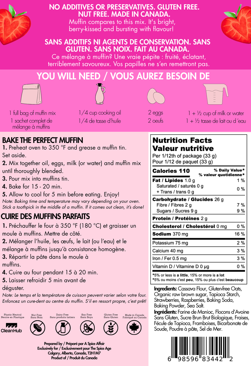 You Bake me Blush Muffin Mix - Gluten Free-3