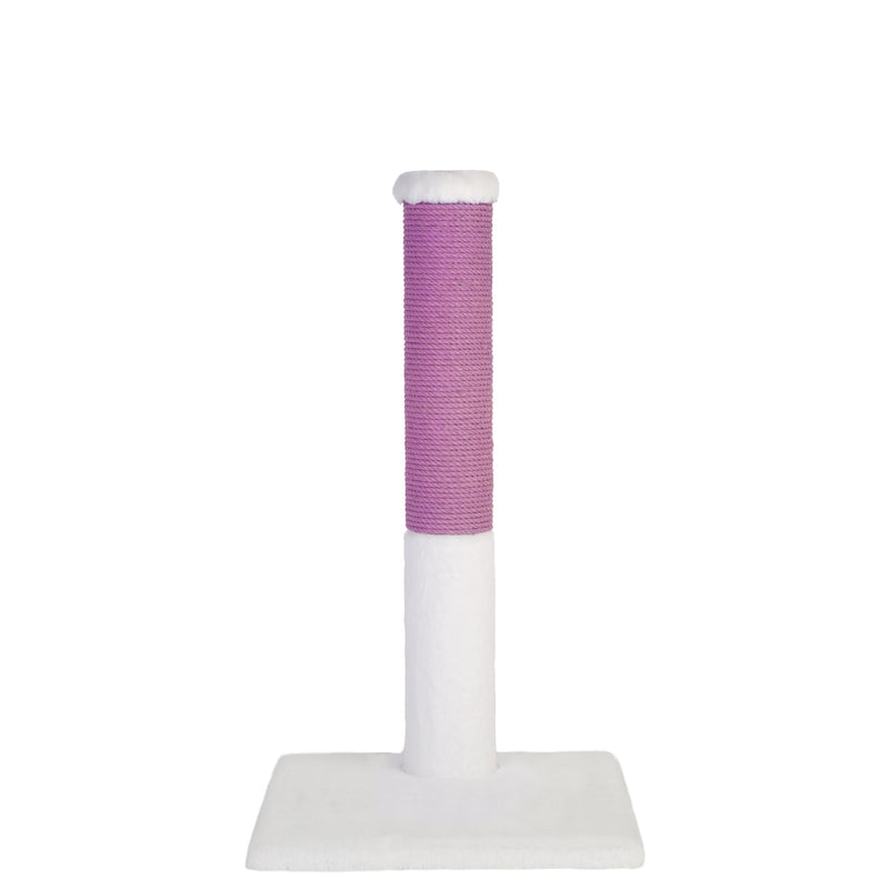 Noba Classic 28" Scratching Post - White Faux Fur-3
