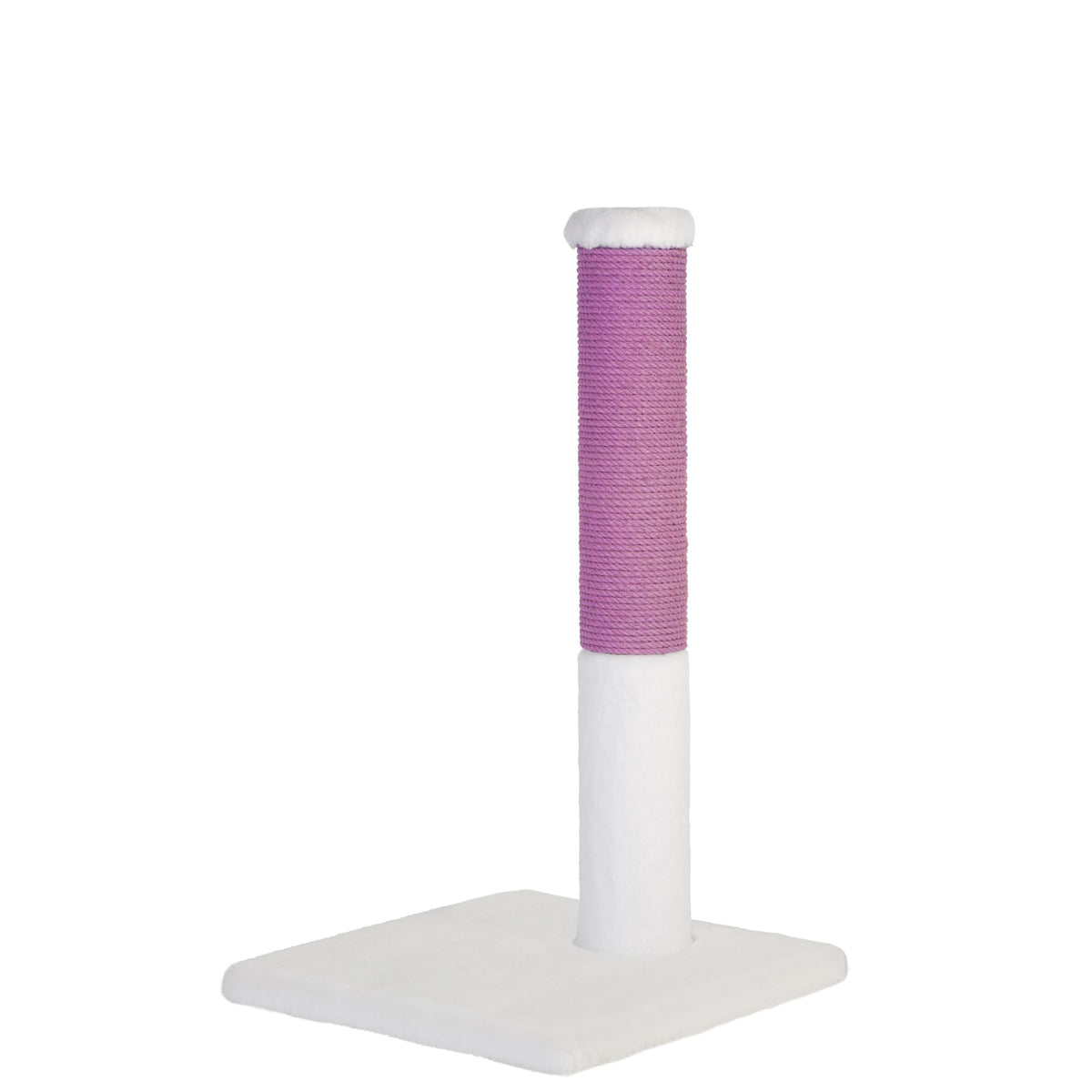Noba Classic 28" Scratching Post - White Faux Fur-4