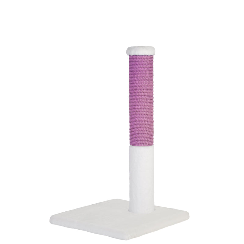 Noba Classic 28" Scratching Post - White Faux Fur-4
