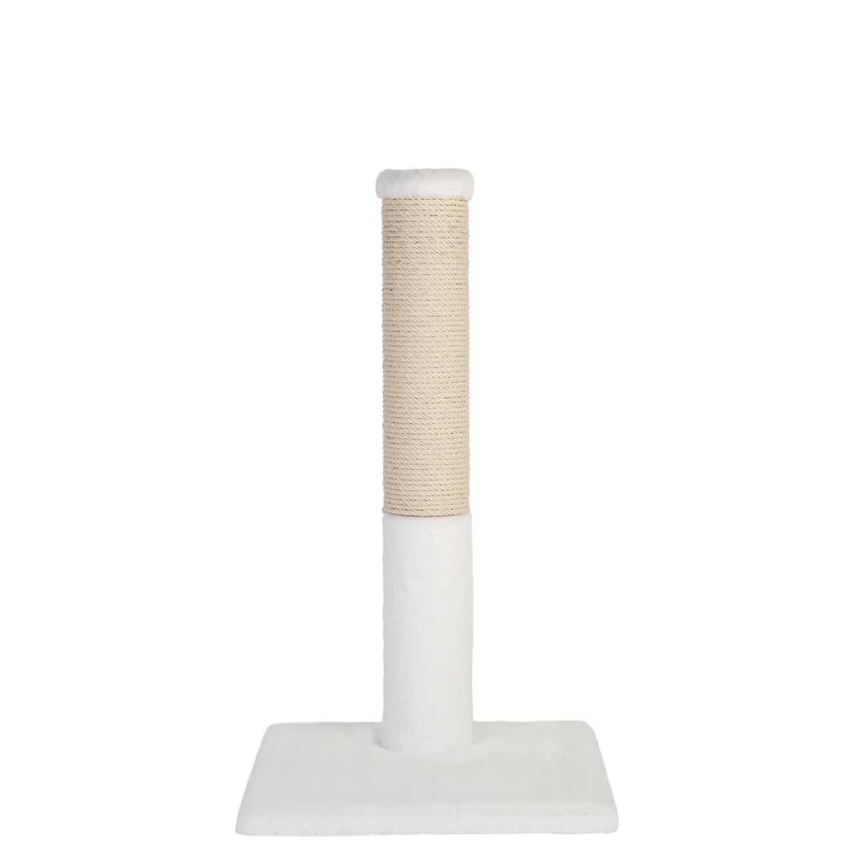 Noba Classic 28" Scratching Post - White Faux Fur-5