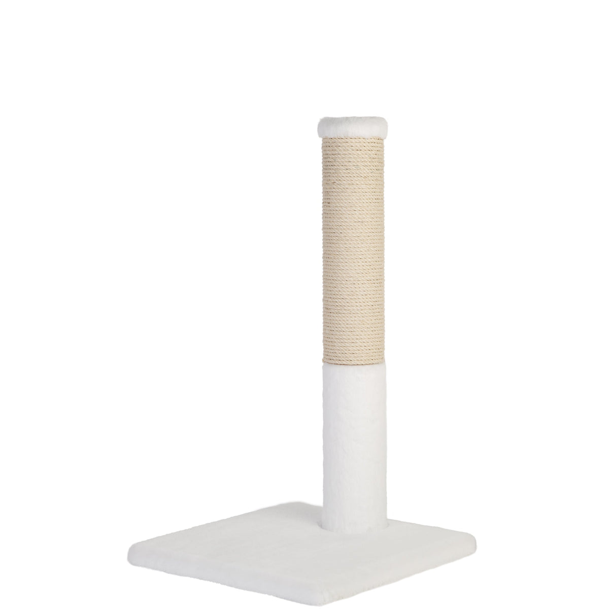 Noba Classic 28" Scratching Post - White Faux Fur-6