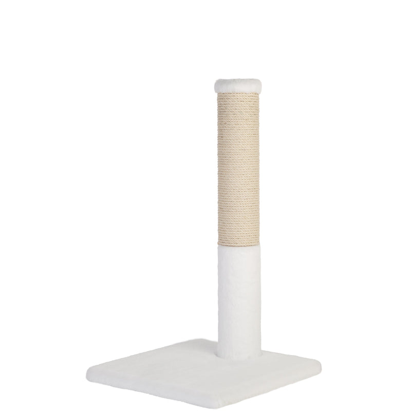 Noba Classic 28" Scratching Post - White Faux Fur-6