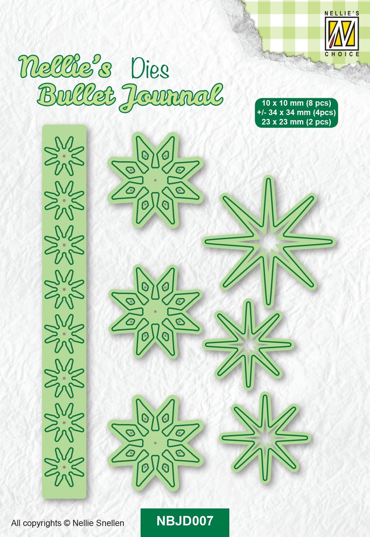 Nellie's Choice Nellie's Bullet Journal Die - Flowers-2-1