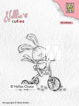 Nellie's Cuties Clear Stamp Javi With Full Speed-1