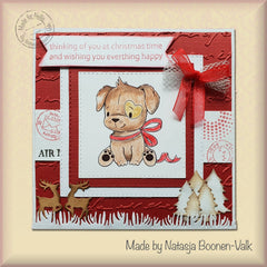 Nellie's Choice 3D Embossing Folder - Writing-3