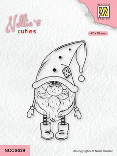 Nellie's Choice Clear Stamp Nellie's Christmas Cuties - Christmas Gnome-1