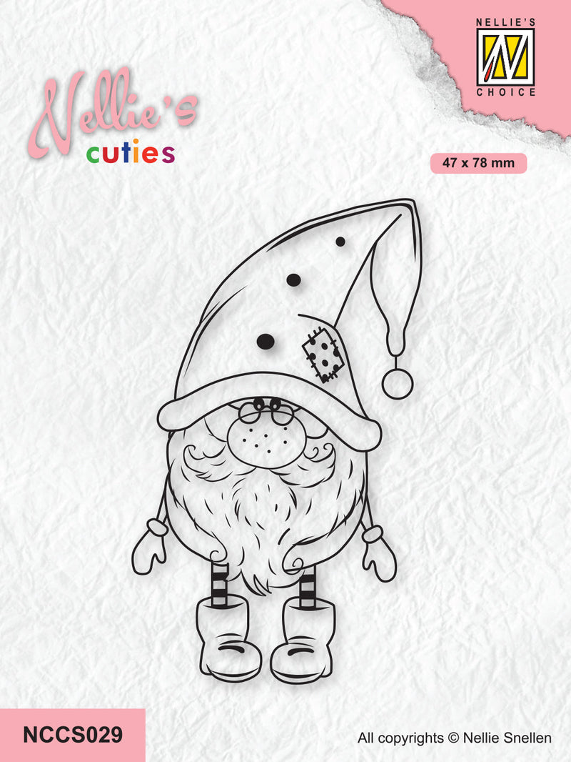 Nellie's Choice Clear Stamp Nellie's Christmas Cuties - Christmas Gnome-1