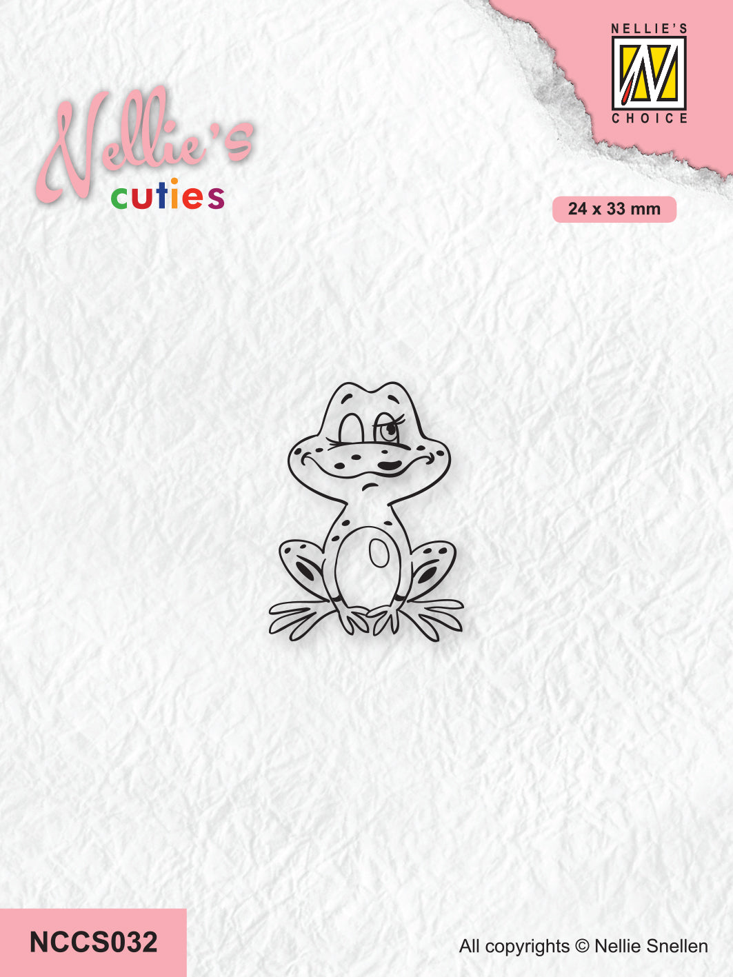 Nellie's Choice Clear Stamp Nellie's Cuties - Frog Series - Frog-2-1