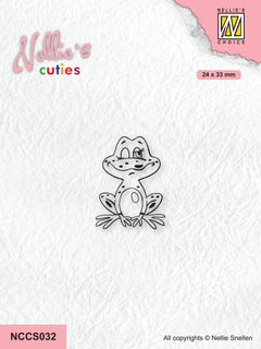 Nellie's Choice Clear Stamp Nellie's Cuties - Frog Series - Frog-2-1