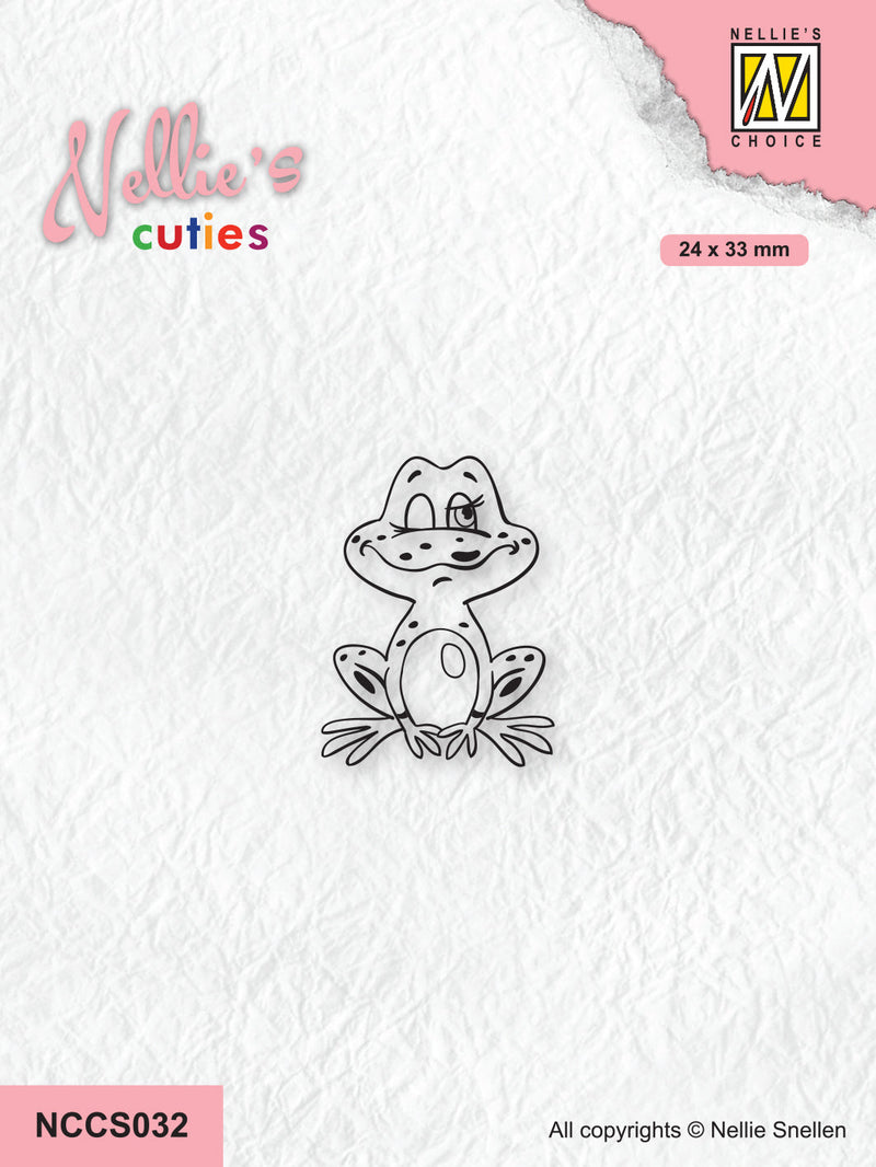 Nellie's Choice Clear Stamp Nellie's Cuties - Frog Series - Frog-2-1