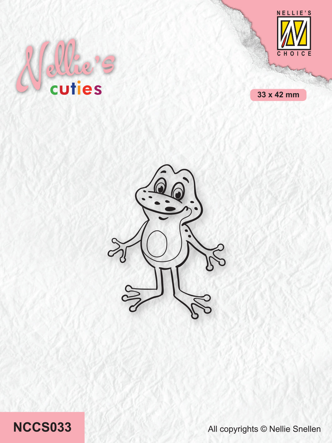 Nellie's Choice Clear Stamp Nellie's Cuties - Frog Series - Frog-3-1