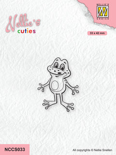 Nellie's Choice Clear Stamp Nellie's Cuties - Frog Series - Frog-3-1