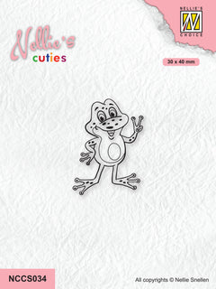Nellie's Choice Clear Stamp Nellie's Cuties - Frog Series - Frog-4-1