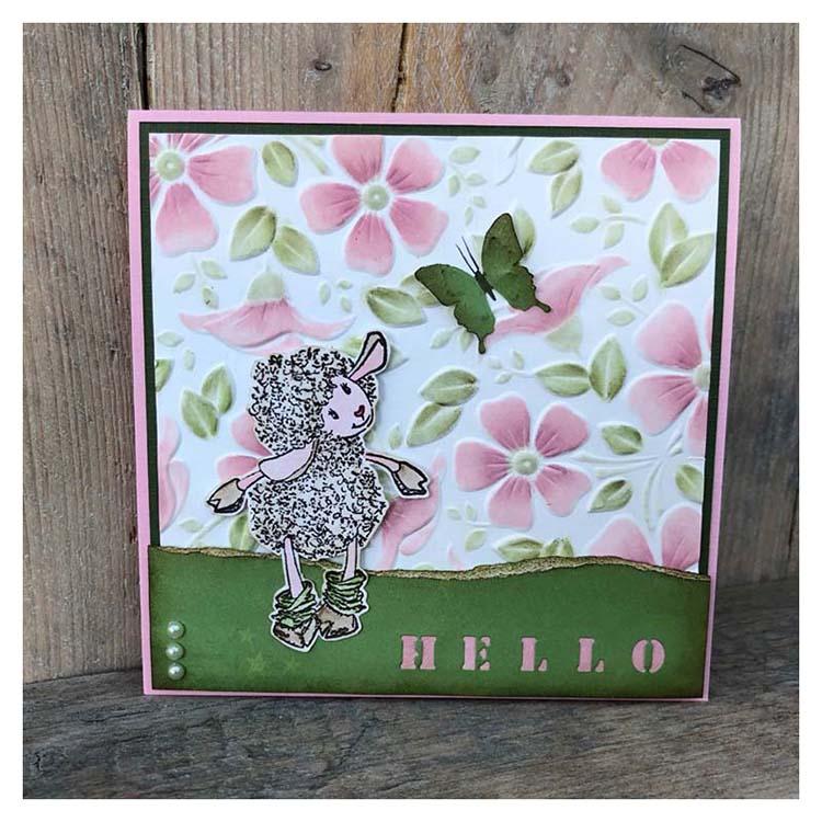 Nellie's Choice 6 x 6 3D Embossing Folder Flowers 3-2