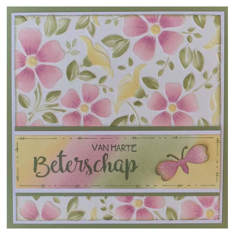 Nellie's Choice 6 x 6 3D Embossing Folder Flowers 3-3