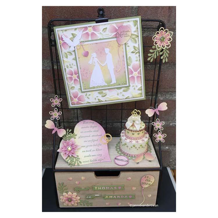 Nellie's Choice 6 x 6 3D Embossing Folder Flowers 3-4