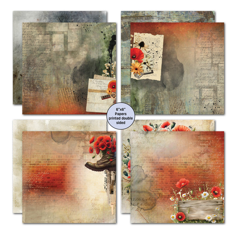 Lot de papiers 6x6 Never Forgotten de 3Quarter Designs-3