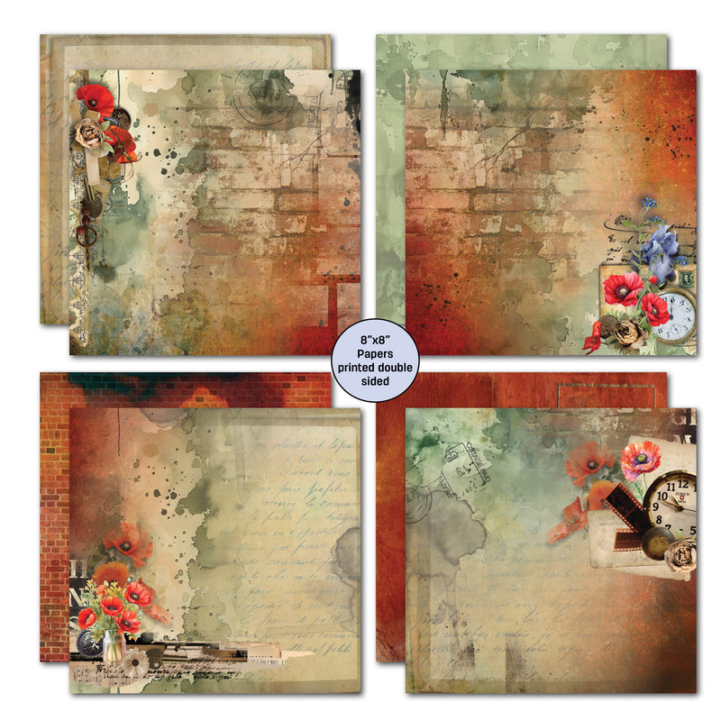 Pack de papiers 20x20 cm 3Quarter Designs Never Forgotten-2