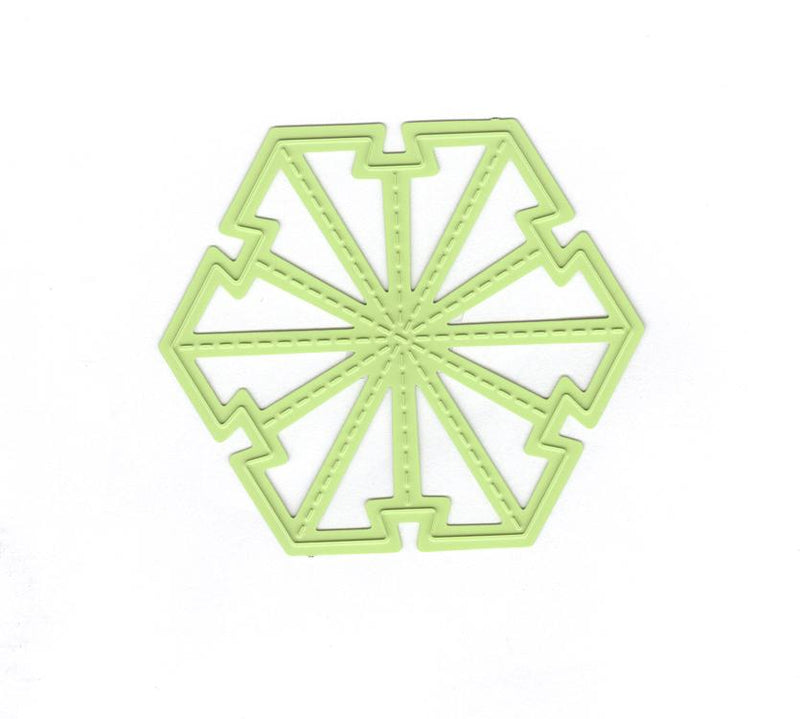 Nellie's Folding Die - Christmas Ball Star Small-2