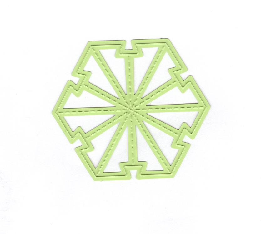 Nellie's Folding Die - Christmas Ball Star Small-2