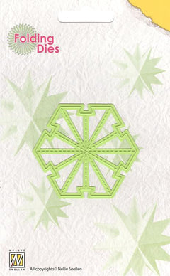 Nellie's Folding Die - Christmas Ball Star Small-1