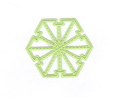 Nellie's Folding Die - Christmas Ball Star Mini-2