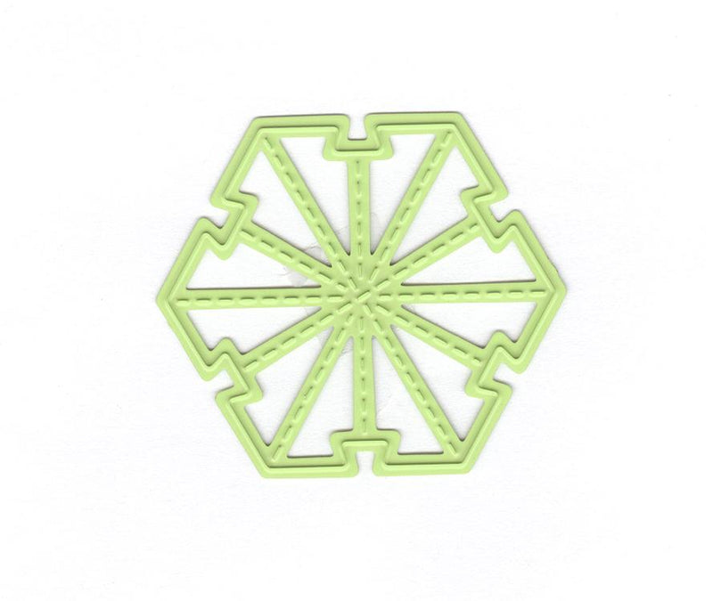Nellie's Folding Die - Christmas Ball Star Mini-2