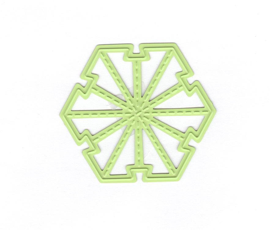 Nellie's Folding Die - Christmas Ball Star Mini-2